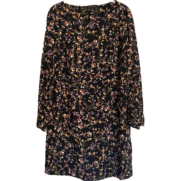 Tahari Women's Midi Dress Floral Black Size 6 - Picture 1 of 15